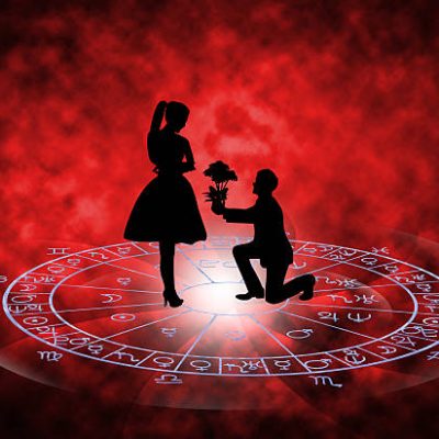 background of astrology and love concept.